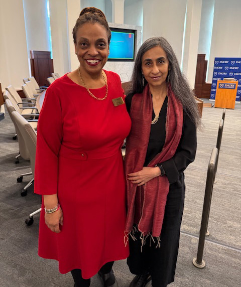 Distinguished Faculty Picture with staff member and Ruby lal